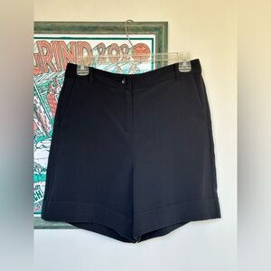 United Colors of Benetton Classic High Waist Black Women's Shorts Size Small